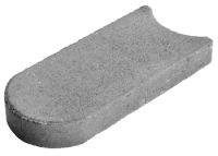 Rasenrandplatte Mähfix 33x16x4,5cm grau