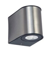 Wandleuchte Gemini LED9W außen Edelst.AA