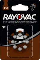Knopfzelle Rayovac Hearing Aid 312 8er