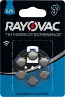 Knopfzelle Rayovac Hearing Aid 675 6er