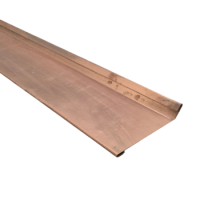 CU-Nackenblech  mit Falz 200x0,7mm 2m