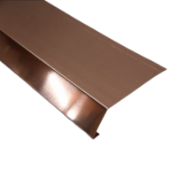 CU-Traufstreifen ohne Falz 200x0,7mm 2m