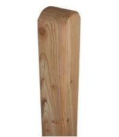 Lärche-Pfosten Kreuzholz 9x9x190cm Kopf rund