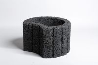 Mini-Ringwall Blähton 40x33x25 anthrazit