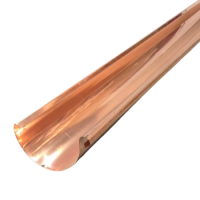 Kupfer Dachrinne 8-tlg. DN100 3m
